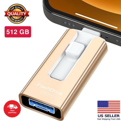 512GB Pink USB Flash Drive for Multiple Devices