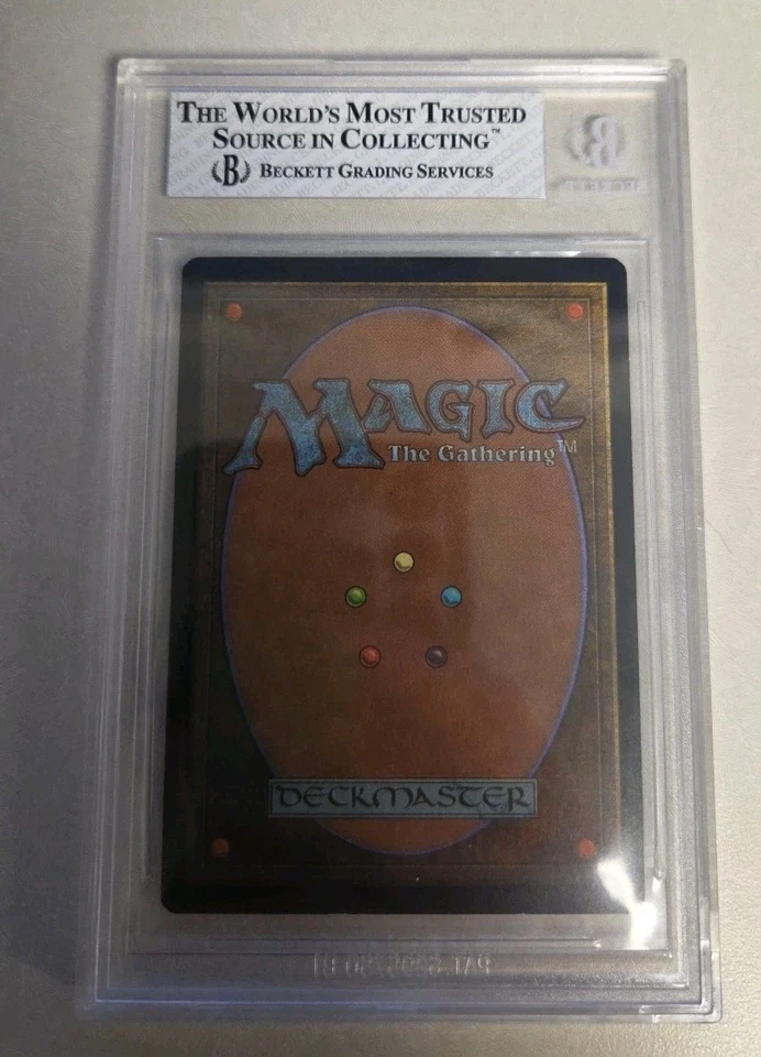 BLACKER LOTUS MTG Unglued BGS 8 MINT RARE Artifact 1998 Christopher Rush Art - Image 4 of 4