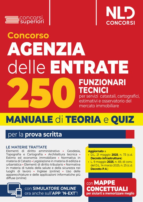 Concorso agenzia delle entrate per 250 funzionari tecnici. Manual