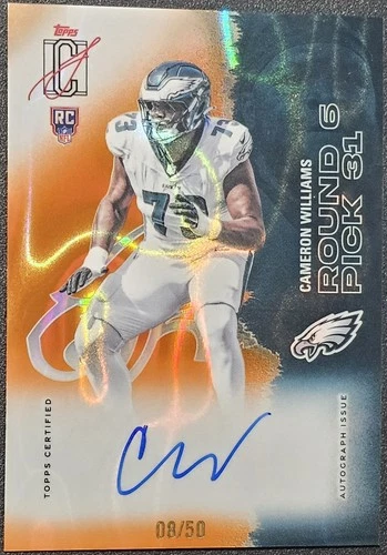 2025 Topps Signature Cameron Williams Rookie Class Autographs (RAW)