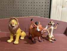 The Lion King Figures Simba, Pumbaa & Timon Mattel  Walt Disney