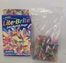 Vintage Lite Brite Replacement Parts Pegs Multi Colors Lot