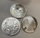 Lot of 3 -1 Oz .999 Fine Silver Rounds Bullion Silver Below Melt 🦅🔥🔥🪙