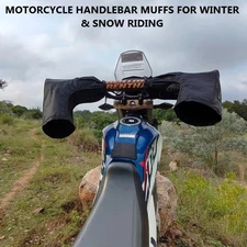 MOTORCYCLE HANDLEBAR MUFFS FOR WINTER & SNOW RIDING