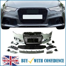 Front Bumper Full Bodykit RS6 Look W/Pdc & Washer Holes Fits Audi A6 S6 2011-14