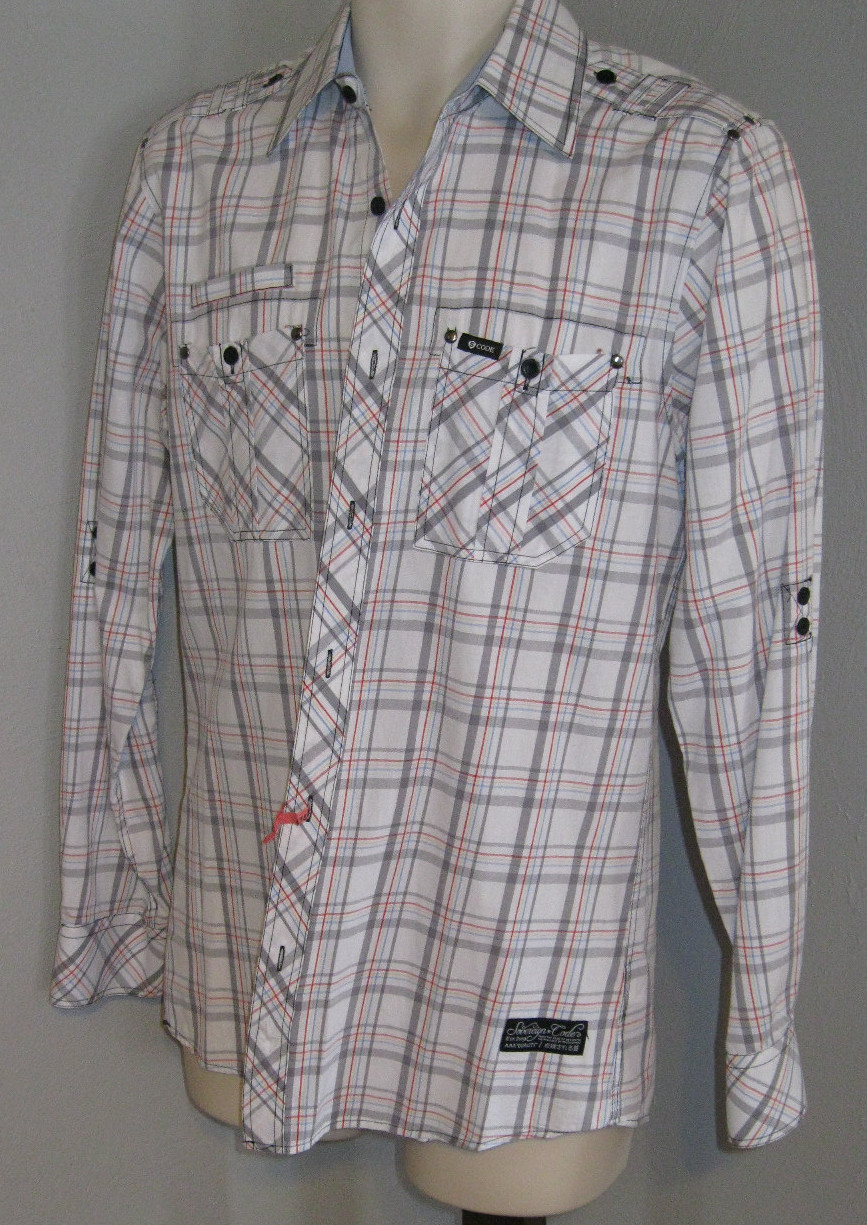 SOVEREIGN CODE  PAPILLION BUTTON UP  ADJUSTABLE S… - image 2