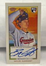 Bo Naylor 2023 Topps 206 Low Series RC on-card Autograph Auto Mini SP  GUARDIANS