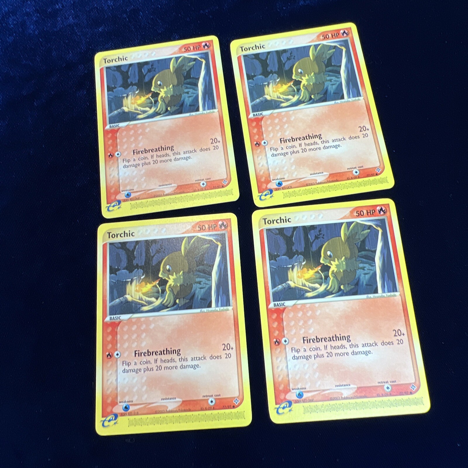 Torchic 77/97 Ex Dragon Pokemon Card E Series 4