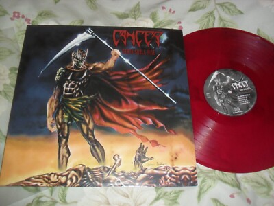 CANCER -DEATH SHALL RISE- AWESOME VERY RARE LTD EDITION LILAC LP VINYL GERMANY