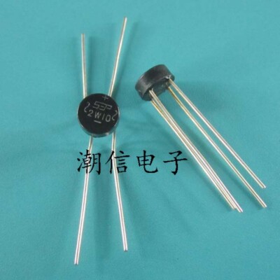 10PCS 2W10 cylindrical rectifier bridge 2A 1000V foot current voltage