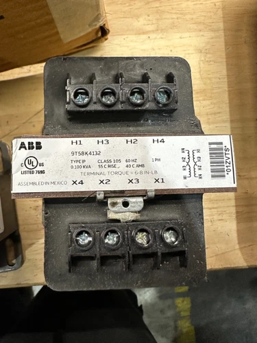 NEW  .100kva 9T58K4132 Control Transformer 1 Single Phase 240v/480v-12V/24V