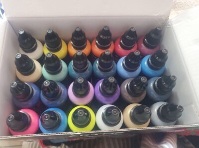 24 Colors Airbrush Paint DIY Acrylic Paint Color Set For Hobby Model Artists