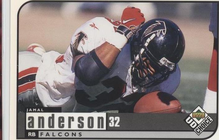 1998 Upper Deck UD Choice Jamal Anderson #7 - 1 of 2