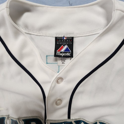 Majestic SEATTLE MARINERS Jersey Pineda #36 Embroidered Vintage Sewn Size XL - Picture 5 of 13