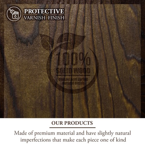 12 Slots Brown Wood Shadow Box for Collectibles w/ Clear Acrylic Viewing Panel - Picture 6 of 7