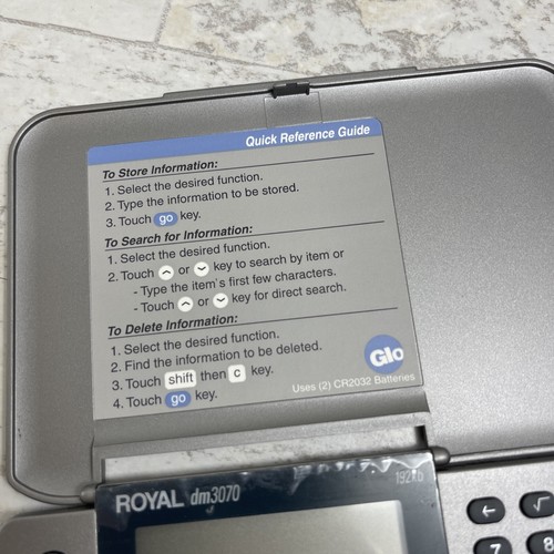Royal Electronic Pocket Organizer Business Personal Calculadora DM3070 192 KB 🙂 - Imagen 4 de 15