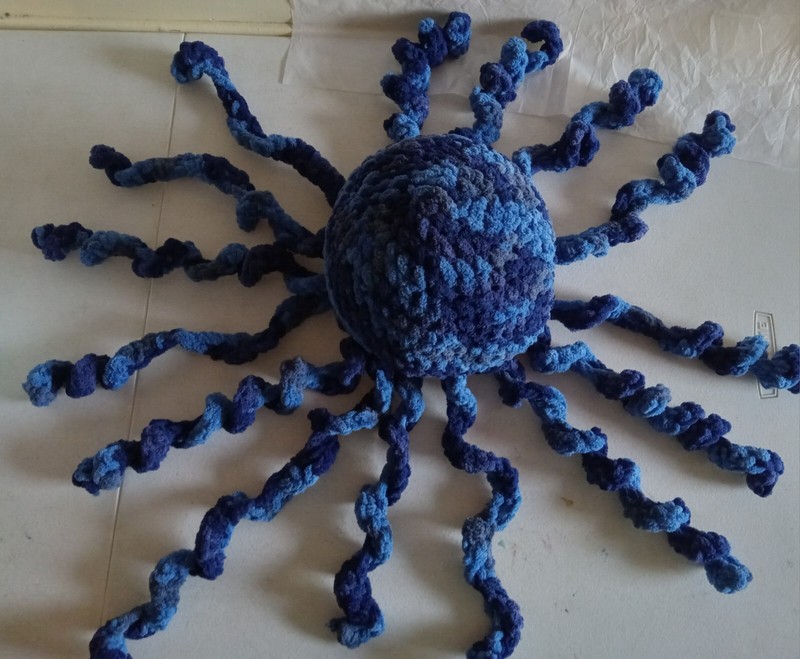 20" NEW Handmade Jellyfish Crochet Cute Plushie Soft Amigurumi 100% Polyester