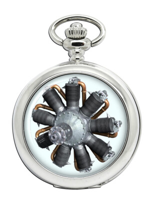 Le Rhone rotierende Flugzeugmotor Taschenuhr