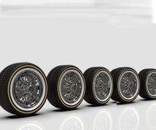 1:64 20  Cragar Starwires On Vogues set Of Five 