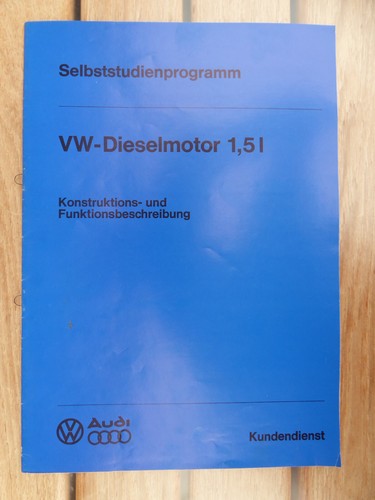 VW Selbstudienprogramm Dieselmotor 1,5L v. 1976 Konstuktions- Funktionsbeschr.