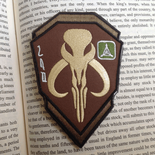 STAR WARS BOBA HUNTER EMBROIDERED BADGE USA ARMY TACTICAL PATCH - Picture 2 of 5