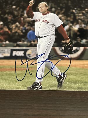 Curt Schilling Autographed Signed Boston Red Sox 8.5x11 Photo