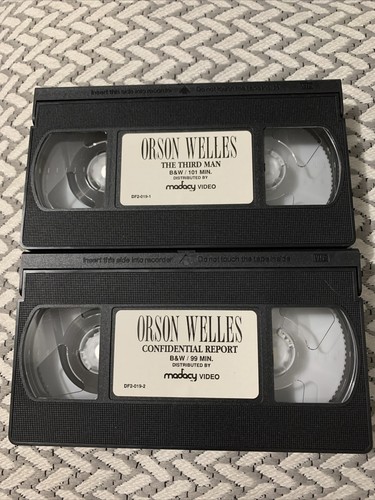Orson Welles Double Feature The Third Man And Confidential Report VHS - Picture 4 of 4