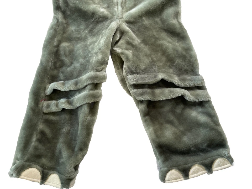 Fantasia infantil de elefante de orelha e presa com zíper completo peludo tamanho pesado 44 (5-6) - Imagem 4 de 4