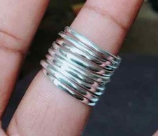 Statement Wrap Ring, Sterling Silver Ring for Women, Wire Wrapped Ring ,All size