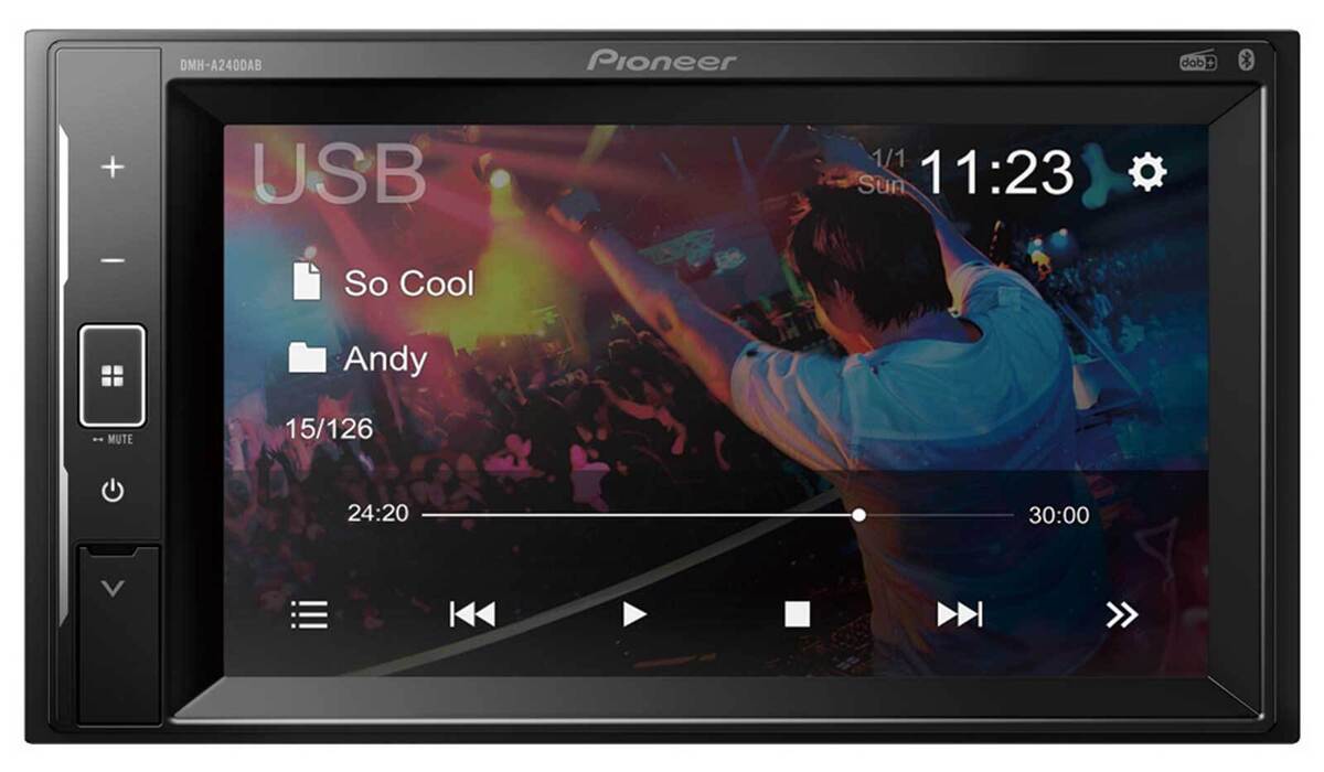 Pioneer DAB MP3 2DIN Bluetooth USB Autoradio für Opel Adam ab 13 Corsa E ab  15