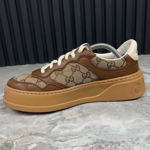 RRP $980 Gucci Chunky GG Canvas Logo Sneaker Brown 5.5 UK 8.5 US 38.5 EUR - Picture 9 of 14