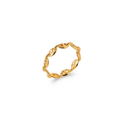 Ring Motiv Kaffeebohne 750/000 vergoldet 18 Karat gepunzt