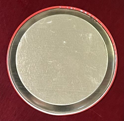 Vintage 1980's Singapore Sling metal COASTER gin cocktail bareware decor - Picture 2 of 2