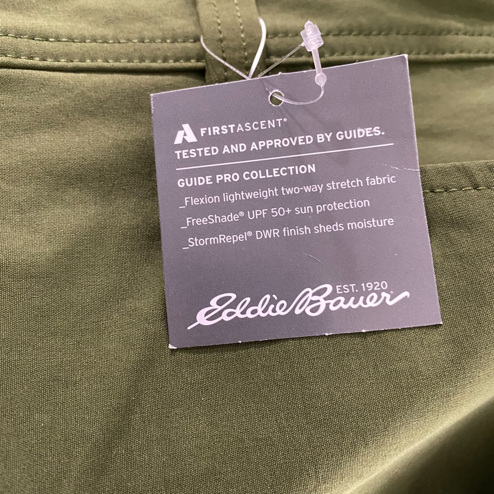 Eddie Bauer Herren First Ascent Guide Pro Shorts Größe 44 grün Outdoor