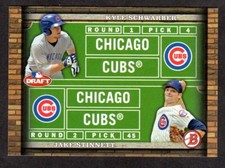 2014 BOWMAN DRAFT DD-SS  Kyle Schwarber  / Jake Stinnett Cubs  ROOKIE NM-MT   A