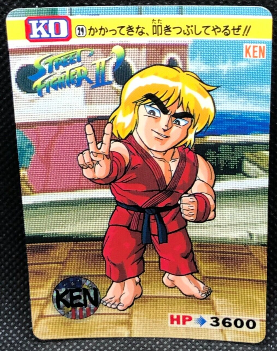 Ken Street Fighter Ⅱ Capcom Bandai TCG Card 1992 No.29 Ken Street Fighter Ⅱ Capcom Bandai TCG Card 1992 No.29