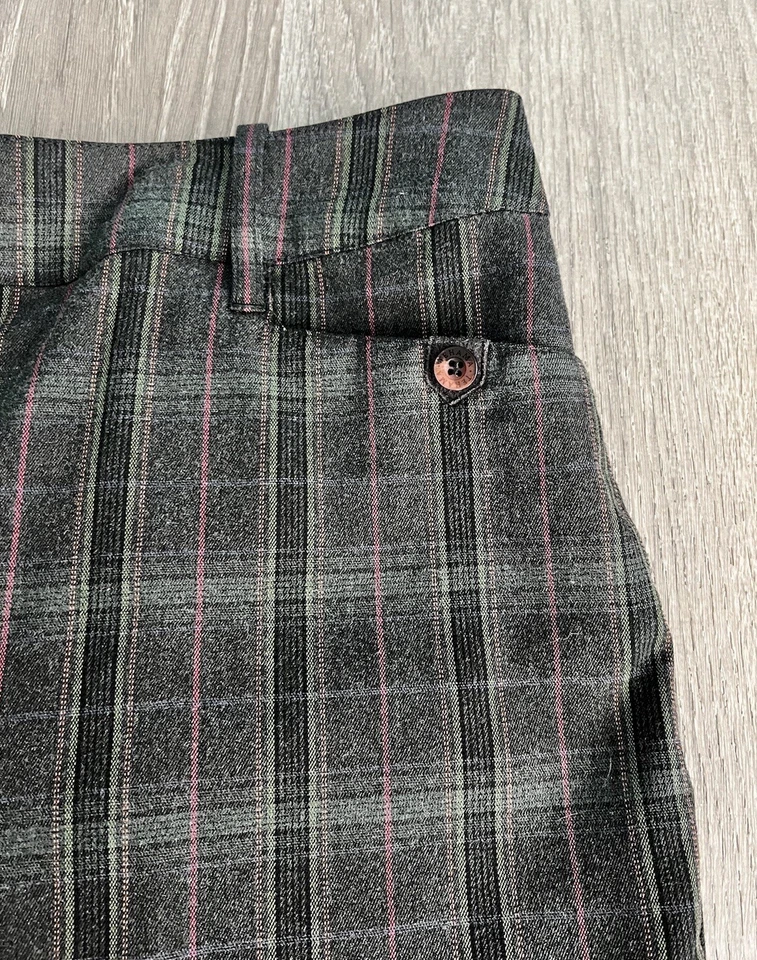 Bermudas largas a cuadros gris oscuro Teháma Nancy Haley para mujer talla: 12 Foto 2 de 4