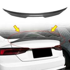 FOR 17-24 AUDI A5 4DR SPORTBACK  CARBON LOOK PSM STYLE REAR TRUNK SPOILER WING