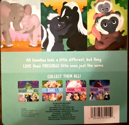 Daddy, Mama, Nana, & Us I Love You Baby Toddler Board Books CHOICE-4 NEW! - Picture 4 of 13