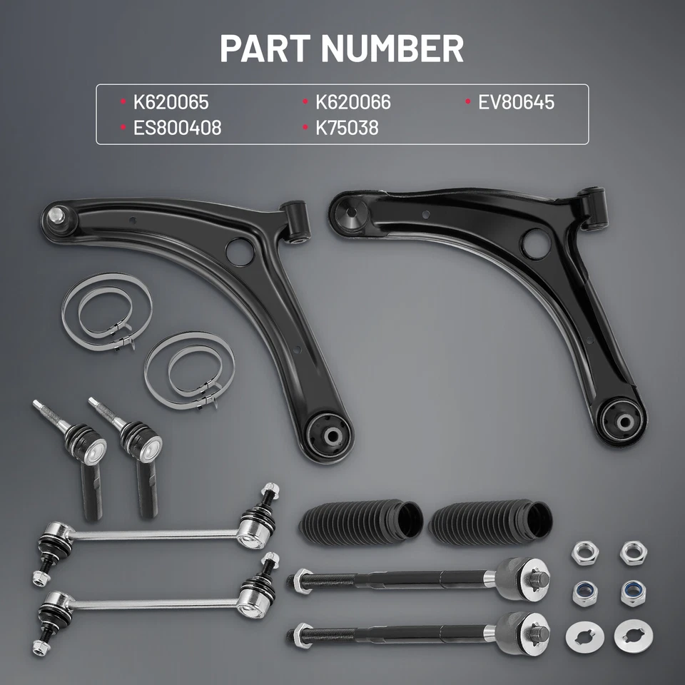 Front Lower Control Arms and Ball Joints Set For 2007-2017 Jeep Patriot Compass Foto 4 de 4