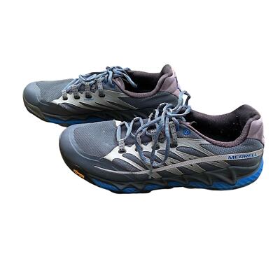 Men s Merrell US 10.5 All Out Peak Trail Turbulence Blue Outdoor Sneakers