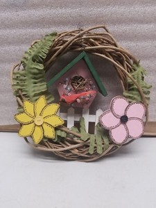 10" Grape Vine Decorative Wreath Country Style