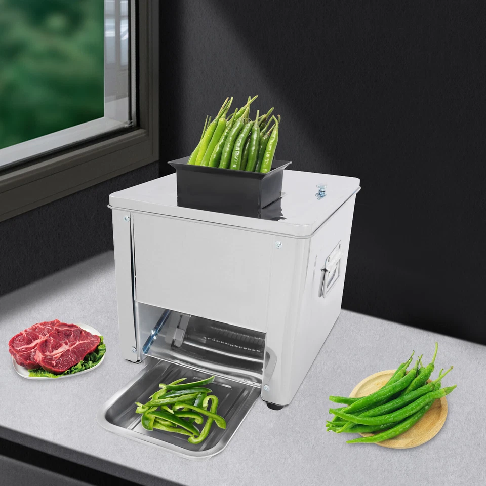 Cortadora de carne eléctrica 110V cortadora de carne triturada acero inoxidable Foto 2 de 4