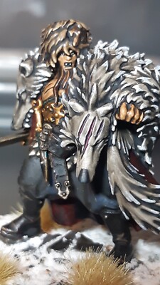Warhammer Quest Cursed City Radukar The Wolf Overlord Age Of Sigmar - bemalt