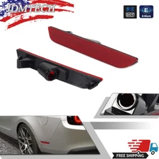 2Pcs For Ford Mustang 2010-2014 Rear Side Marker Light Covers Housings, Red Lens