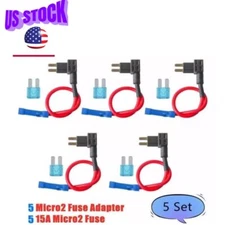 Micro2 Fuse Tap Mini Fuse Holder ADD-A-CIRCUIT Blade ATR/APT 15A fuse 12V 5PCS