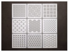 Sashiko Embroidery Template Stencil