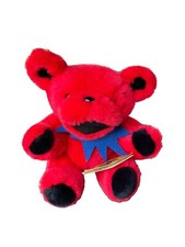 Vintage Grateful Dead Bear Jointed Steven Smith Red NWT 1990 Liquid Blue 12  