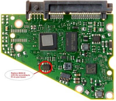 ST5000DM000 100721570 REV E Circuit Board + FW  for HDD data recovery