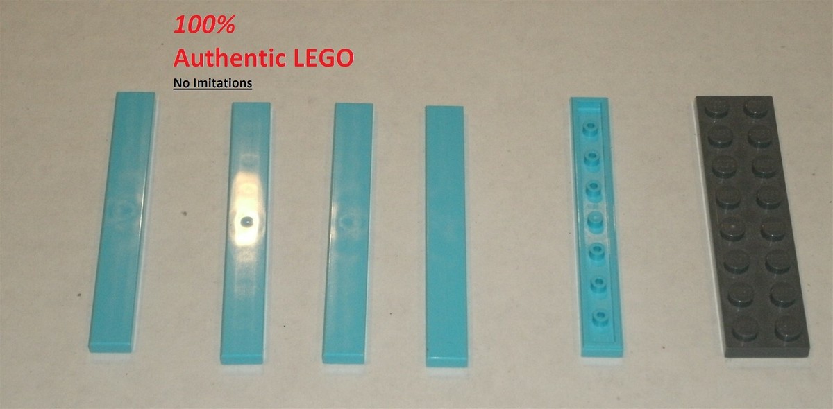 LEGO NEW 1x8 Medium Azure Tile (5x) 6078339 Brick 4162 | eBay